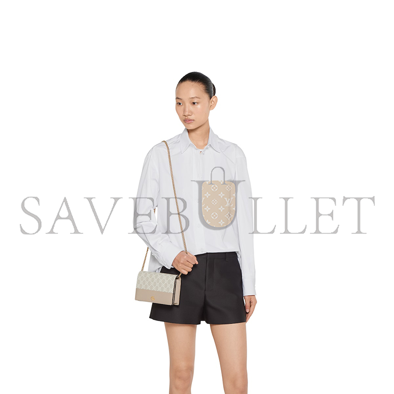 G*u*i gg marmont bi-color wallet on chain 497985 (20*12.5*4cm)